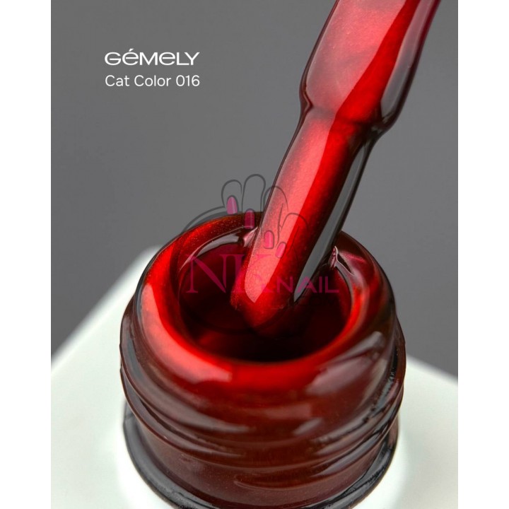 Гель-лак Gemely Cat color №016, 6 мл HEMA/TPO free